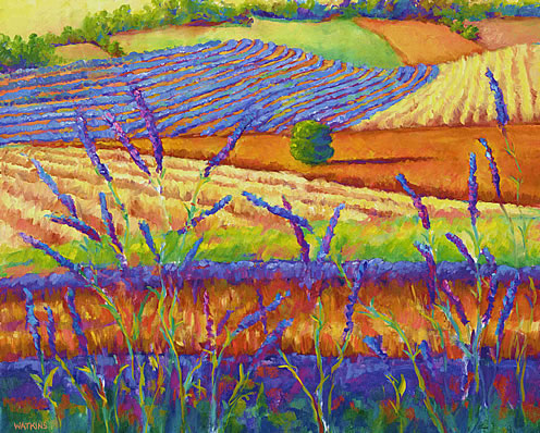 La Lavender - contemporary french landscape. Copyright 2001-2004 Julia Watkins. All rights reserved.