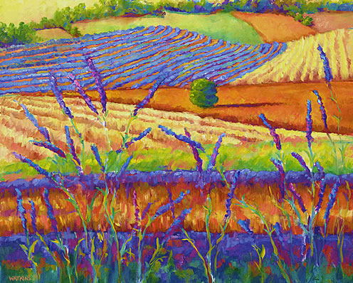 La Lavender - contemporary french landscape. Copyright 2001-2004 Julia Watkins. All rights reserved.