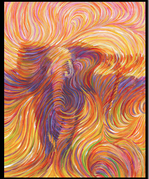 Elephant Charge - an Energism painting by artist Julia Watkins.  elephant painting.  Elephant charge, a painting by artist Julia Watkins captures the power of a bull elephant using the style of art known as Energism. See elephant art as well as elephant artwork and a new elephant painting at www.platris.com/elephant.html.  The elephant paintings by elephant artist Julia Watkins, possibly one of the best elephant artists in the US who paints from pictures of elephants and visits an  elephant sanctuary to capture elephant images. The efforts at elephant preservation is helped by famous paintings of elephants and other wildlife art.  Elephant photos from elephant preserves help in the efforts at elephant rescue. The opportunities at elephant viewing are small while painting of elephants and  photos of elephants can be viewed by all. Julia Watkins�s metaphysical art, known as energism is an emerging form of fine art seen recentlyl on the website www.elephant-news.com.